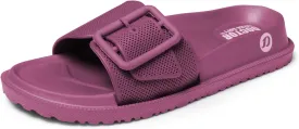 Women's Classic Cushion Sliders/Slippers with Adjustable Buckle Strap for Adult|Comfortable & LightWeight|Stylish & Anti-Skid|Waterproof & Everyday Flip Flops for Ladies/Girls D-526