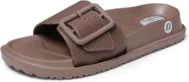 Women's Classic Cushion Sliders/Slippers with Adjustable Buckle Strap for Adult|Comfortable & LightWeight|Stylish & Anti-Skid|Waterproof & Everyday Flip Flops for Ladies/Girls D-526